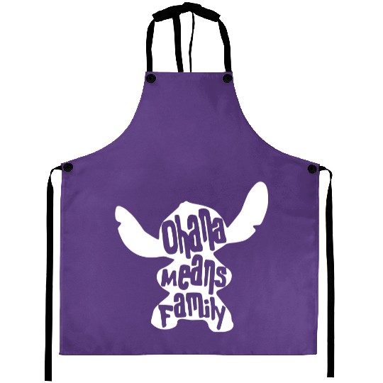 Ohana Means Family Aprons, Disney Vacation Aprons, Disney Trip Aprons, Disney Gift Aprons