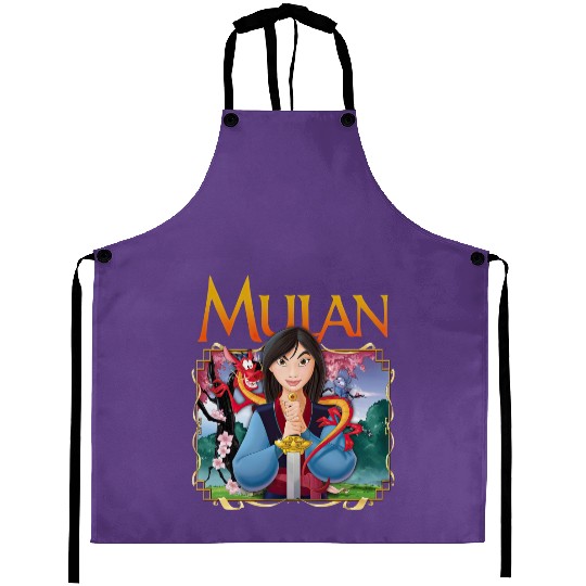Disney Mulan Anime Mushu Cri-Kee Aprons