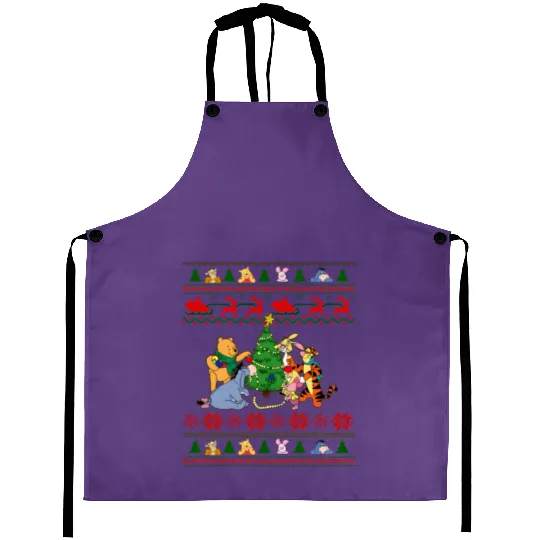 Retro Disneyland Winnie The Pooh Christmas Aprons