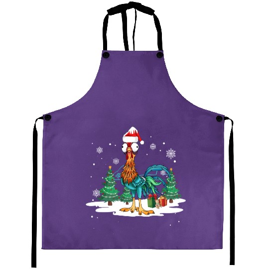 Hei Hei Moana Disney Christmas Aprons, Funny Christmas Aprons