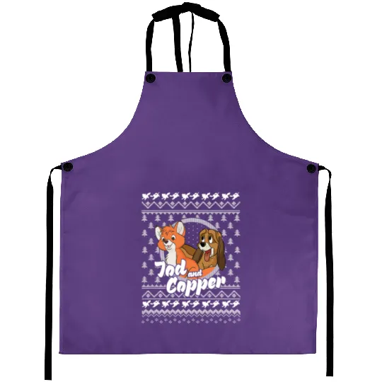 Disney The Fox and the Hound Christmas Tod And Copper Logo Aprons