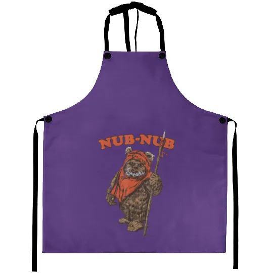 Disney Star Wars Aprons, Vintage Nub-Nub Ewok Camp Aprons, Wicket Ewoks Aprons, Forest Summer Camp Aprons