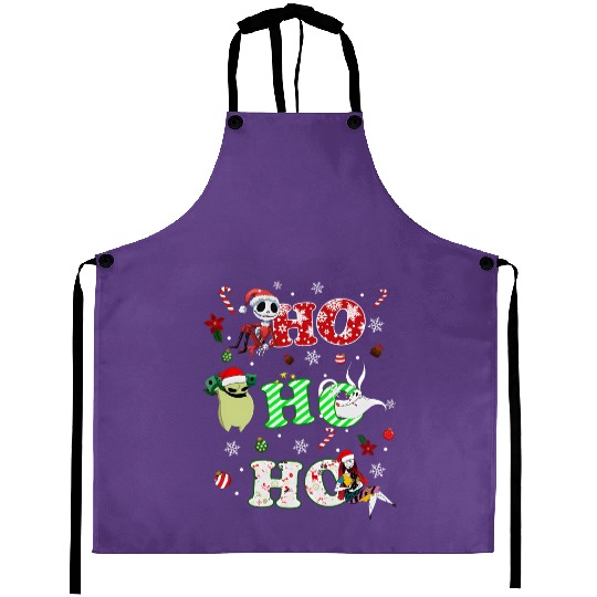 Ho Ho Ho The Nightmare Before Christmas Aprons, Disney Christmas Aprons