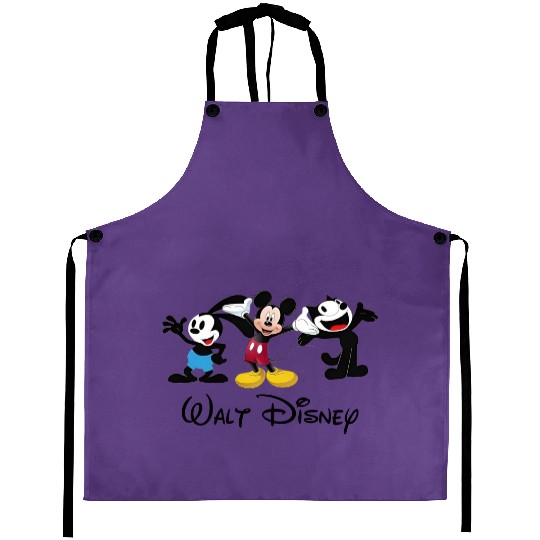 Julius the Cat Oswald the Lucky Rabbit Mickey Mouse Aprons, Disney Trip Aprons