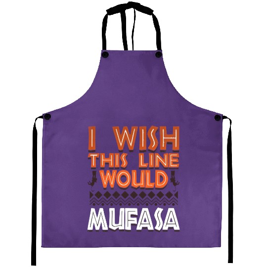 Disney Dad Parks Aprons Animal Kingdom Wish This Line Would Mufasa Aprons