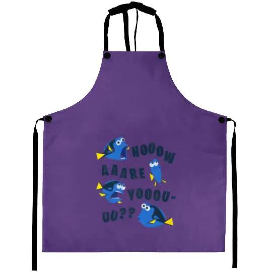 Finding Dory How Are You Aprons, Disney Funny Aprons, Disneyworld Party