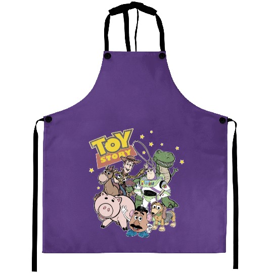 Retro Disney Toy Story Aprons, Vintage Toy Story Aprons, Woody and Buzz Lightyear, You've Got A Friend In Me Aprons