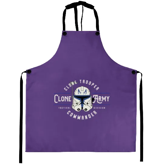 Star Wars Rex Clone Wars Clone Army Commander Emblem Aprons, Vintage Disney Star Wars Aprons, Clone Trooper Star Wars Aprons