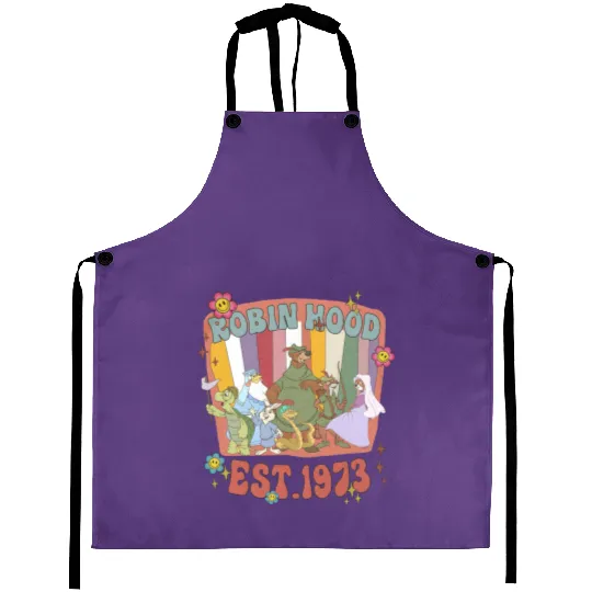 Vintage 90s Robin Hood Aprons, Disney Robin Hood 1973