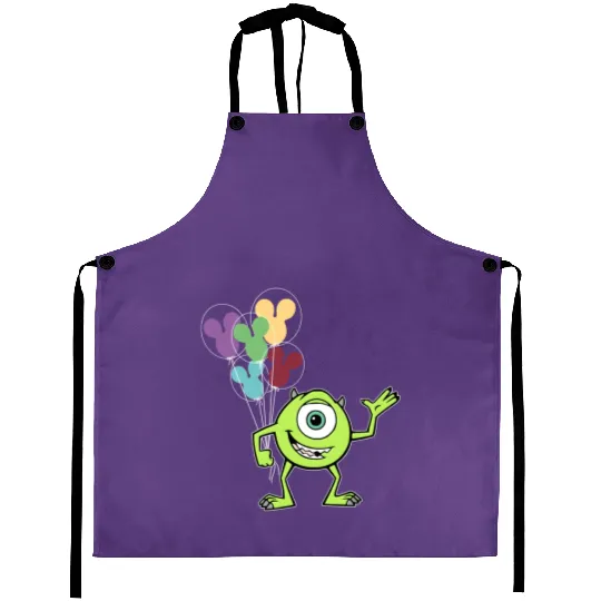 Disney Monsters Inc Aprons, Mike Wazowski Aprons, Monsters University Aprons