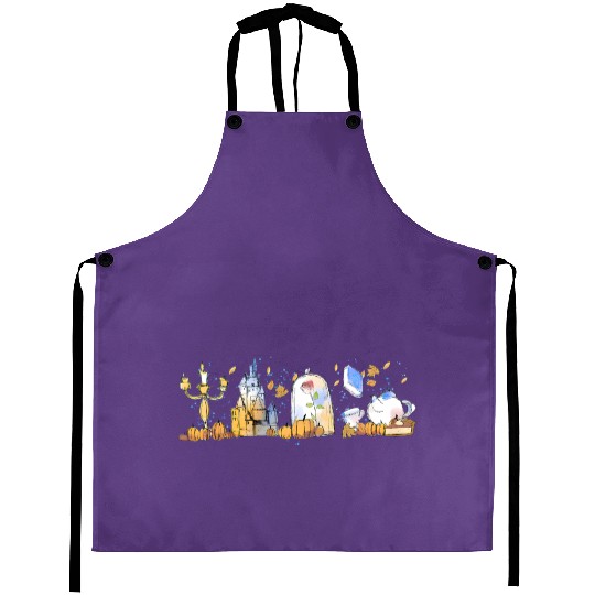 Vintage Disney Princess Belle  Color Aprons, Beauty and the Beast Characters Unisex Aprons, Disneyland Family Trip 2023 Aprons