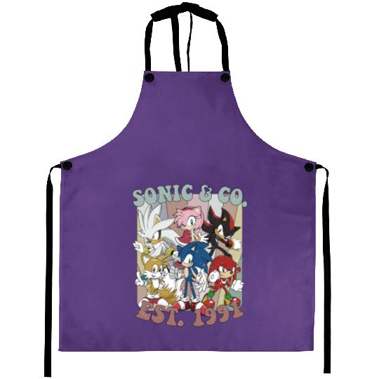 Vintage Disney Sonic And Co 1991 Colors Aprons