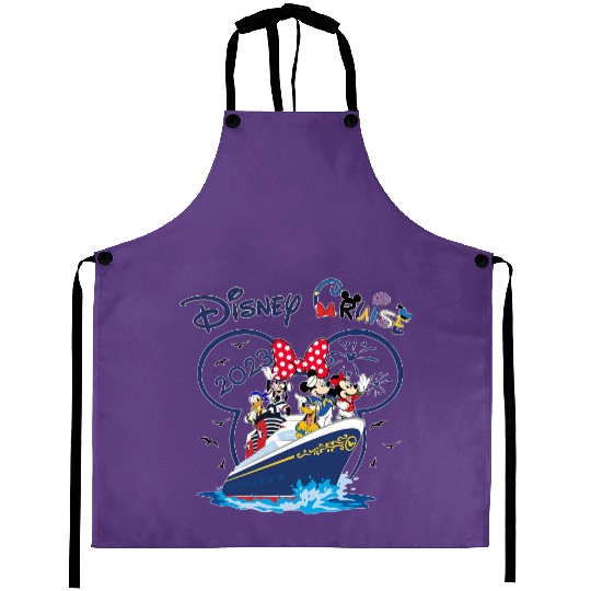 Disney Cruise Family Vacation 2023 Aprons, Disney Cruise Group Aprons