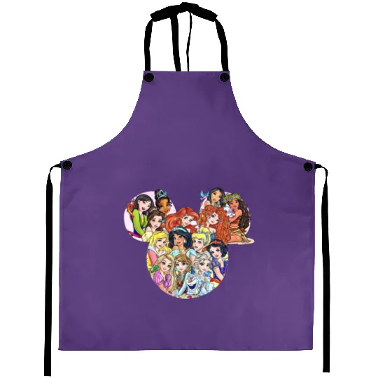 Discover All Disney Princess Inside Mickey Ears Aprons