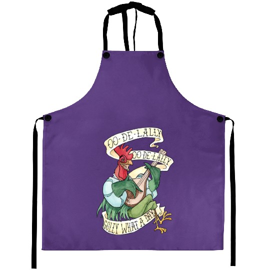 Disney Alan A Dale Rooster OO De Lally Robin Hood Aprons