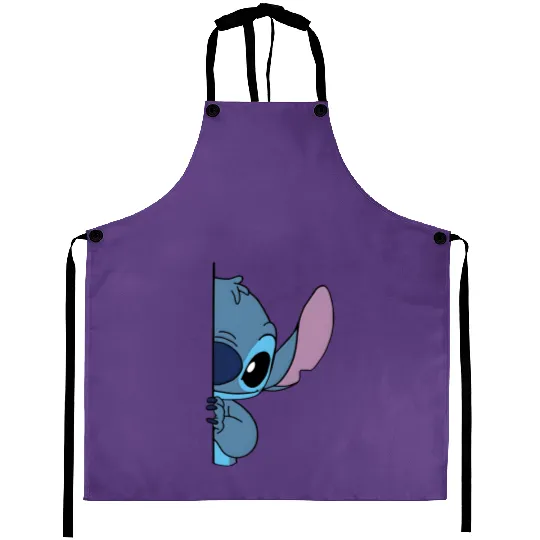 Stitch Peeking Aprons, Lilo and Stitch Aprons, Disney Stitch Aprons, Disneyland Aprons, Disney Trip Aprons