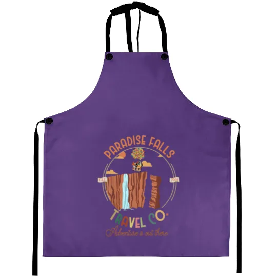 Disney Pixar Up Movie Aprons, Pixar Up Movie, Paradise Falls Travel Co Aprons