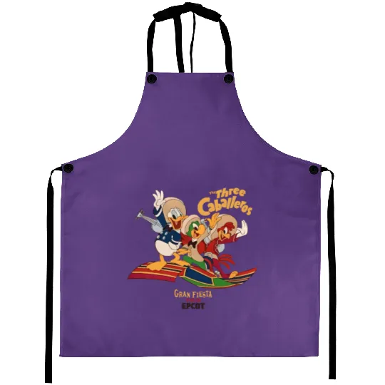 The Three Caballeros Gran Fiesta Tour Aprons, Disney Parks Epcot Donald Duck Aprons
