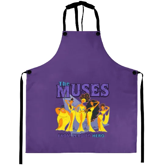 Disney Hercules Diva The Muses From Zero to Hero, Retro Hercules 1997 Aprons, Disney Hercules Aprons, The Muses Hercules Aprons