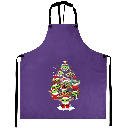 Discover Disney Christmas tree Aprons, Galaxy's Edge Christmas Aprons, Cute