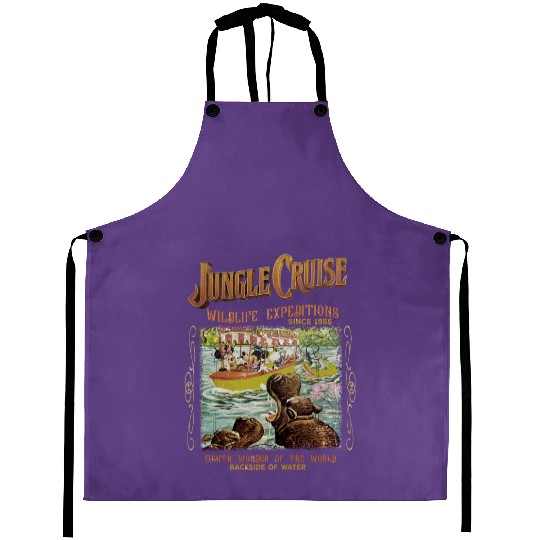 Disney Aprons, Vintage Disney Jungle Cruise Ride Aprons