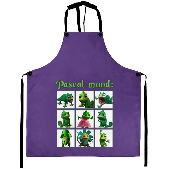 Disney Tangled Pascal Mood Rapunzel Emotion Of Pasca Unisex Aprons