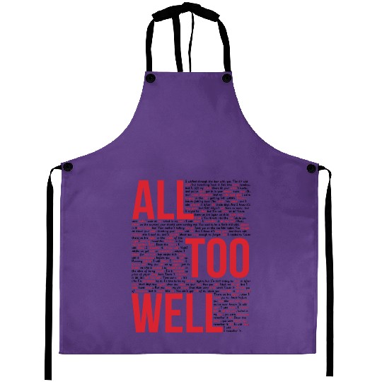 Discover All Too Well Aprons, Taylor Merch, Taylor version Merch