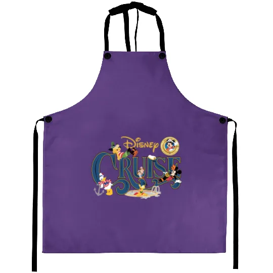 Disney Wish Cruise Aprons, Wish Cruise Aprons, Disney Cruise Aprons, Mickey and Friend Aprons