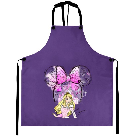 Aurora Princess Aprons, Disney Princess Aprons, Watercolor Disney Princess Aprons