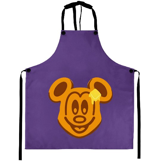 Mickey Mouse Waffle Aprons, Disney Food Aprons, Adult Disney Aprons
