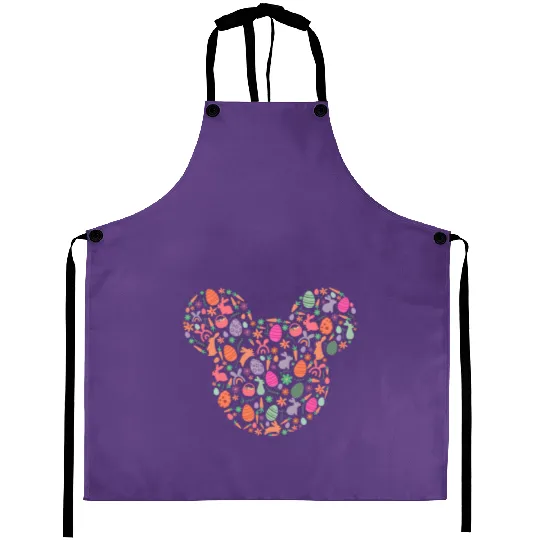 Easter Disney Mouse Aprons, Mickey Easter Aprons, Disney Easter Eggs Aprons, Disney Easter Bunny Aprons