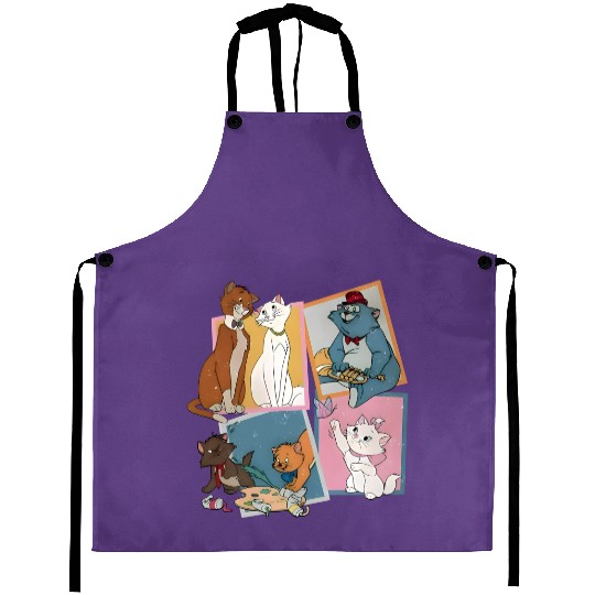 Vintage 90's Aristocats Aprons, Disney The Aristocats Aprons, Disney Marie Cat Aprons, Disney World Aprons, Magic Kingdom Family Aprons