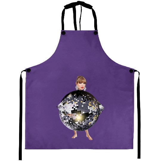 Discover Funny Taylor with Mirrorball Aprons