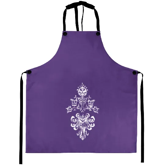 Haunted Mansion Wallpaper Ghouls - Haunted Mansion Disney - Aprons