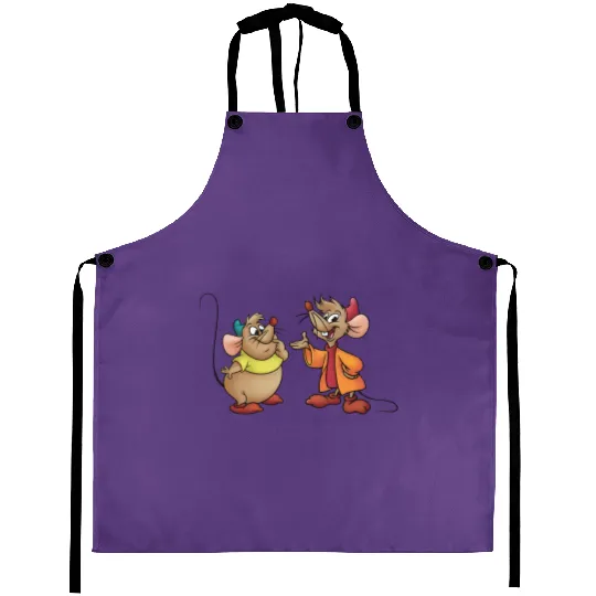 Jaq Jaq and Gus Gus Aprons, Cinde Mouse Aprons, Disneyland Aprons, Disney World Aprons, Disneyland Aprons