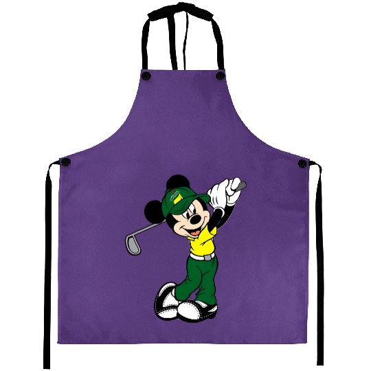 Colors Mickey Golf Aprons, Disney Family Matching Aprons