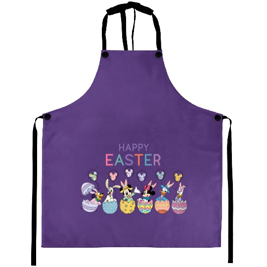 Happy Easter Disney Trendy Aprons, Funny Disney Friends Easter