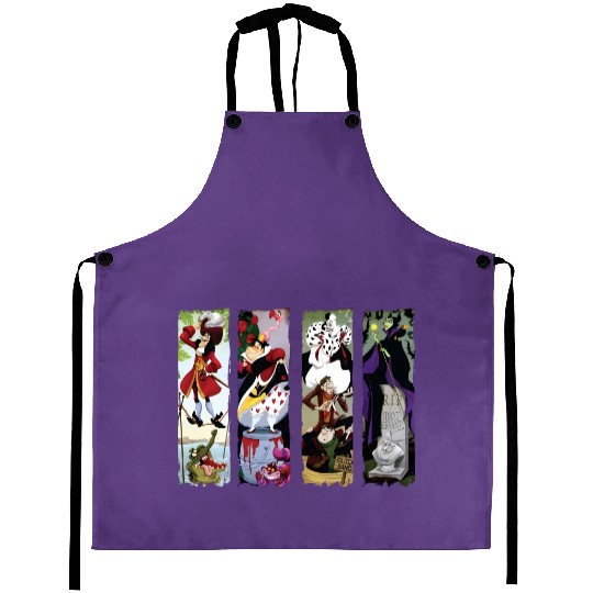Disney Villains Haunted Mansion Stretching Portraits Aprons