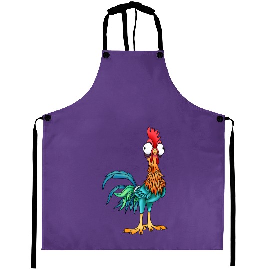Disney Moana Cute Hei Hei Chicken Portrait Aprons,  WDW Magic Kingdom Disneyland Family Vacation Holiday Gift
