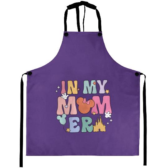 In My Mom Era Aprons, Funny Disney Mom Aprons, Retro Mom Era Aprons