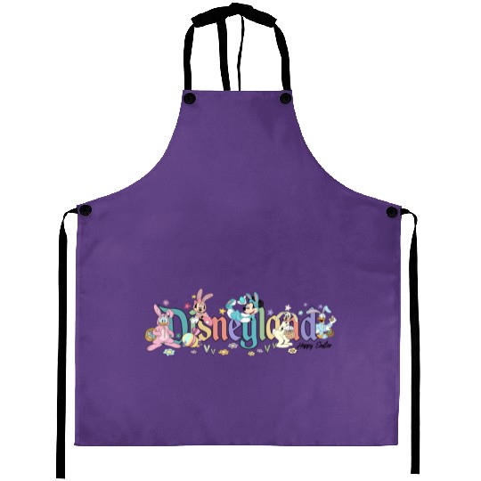 Disneyland Easter Bunny Aprons, Disney Bunny Aprons, Easter Aprons, Disney Happy Easter Aprons