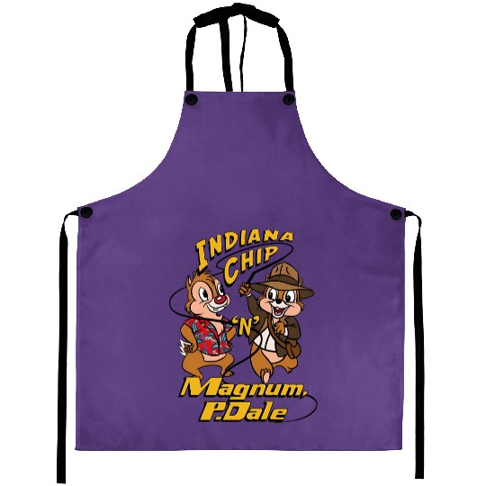 Chip and Dale Aprons, Indiana Aprons, Disney Couple Aprons, Disney Family Aprons