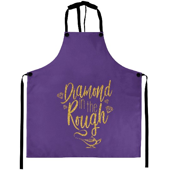 Diamond in the rough Aprons, Disney Aprons for women, Aladdin Aprons, Jasmine Aprons