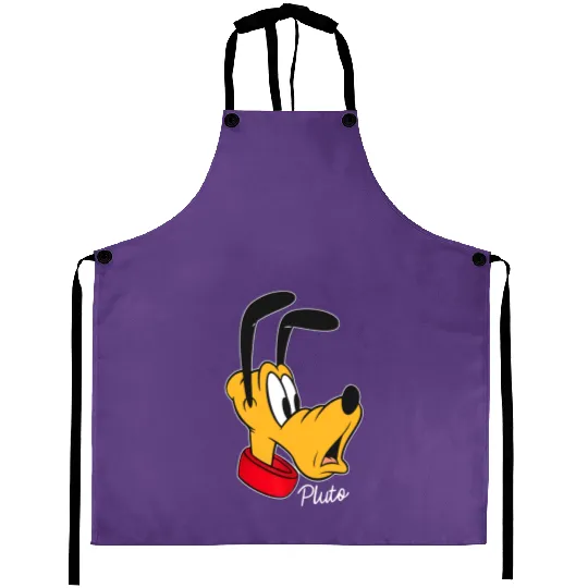 Disney Mickey And Friends Pluto Big Face Aprons, Disney Pluto Aprons, Pluto And Friends Aprons