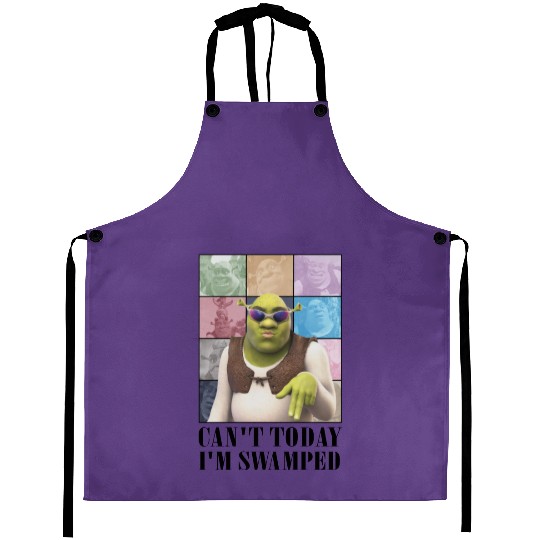 Can't Today I'm Swamped Eras Tour Aprons, Shrek Aprons, Disney Fiona Princess Aprons