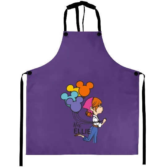 His Carl Her Ellie Aprons, Carl And Ellie Aprons, Up Couple Aprons, Disney Couple Gift Aprons, Disney Honeymoon Aprons, His and Hers, Mr And Mrs