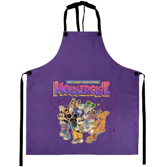 Mousercise Aprons, Vintage Disney Aprons