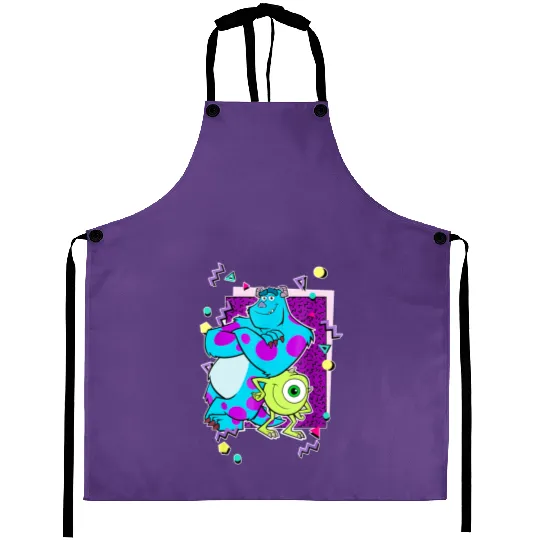 Monster Inc Aprons, Disney Aprons, 90s Disney Aprons, Mike and Sully Aprons, Monsters University Aprons, Monsters Inc Family Aprons