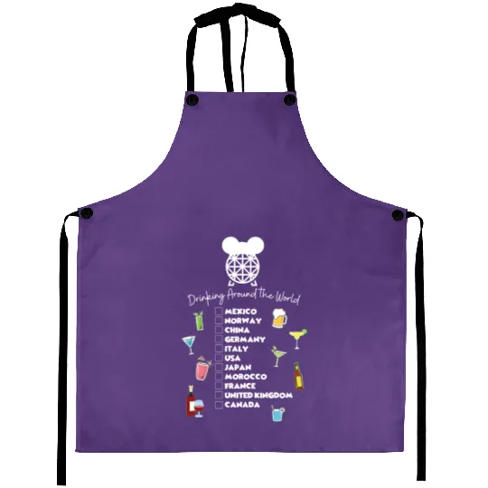 Drinking Around the World Aprons, Disney Drinking Team, Beer Aprons