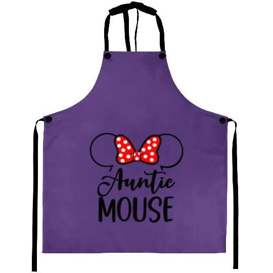 Disney Auntie Aprons, Auntie mouse, Disney mouse, Disney Aprons, Minnie Aprons, Disney Aunt Gift